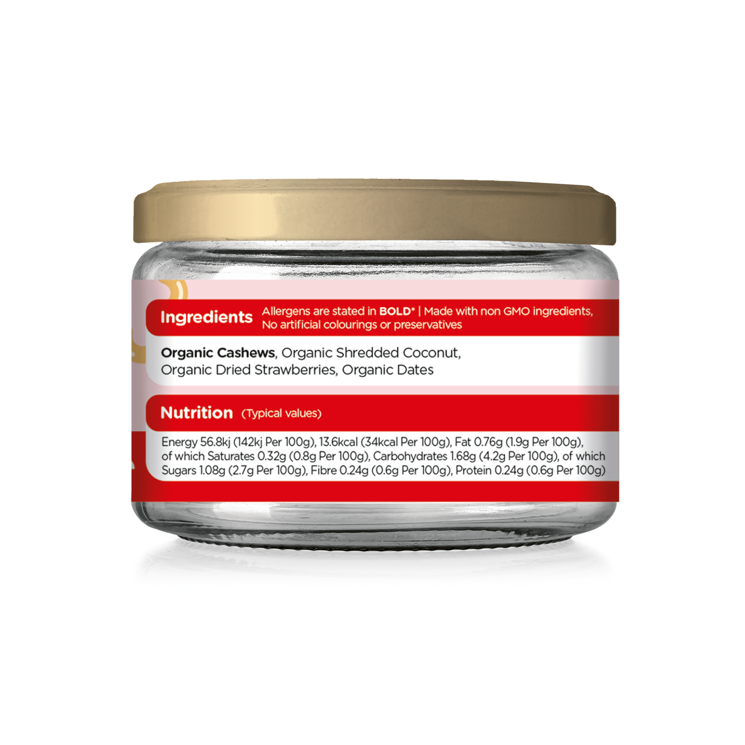 The Nutty Group Ltd - Vendita all'ingrosso Snack alla frutta - Bocconcini Nocciolati alla Fragola1