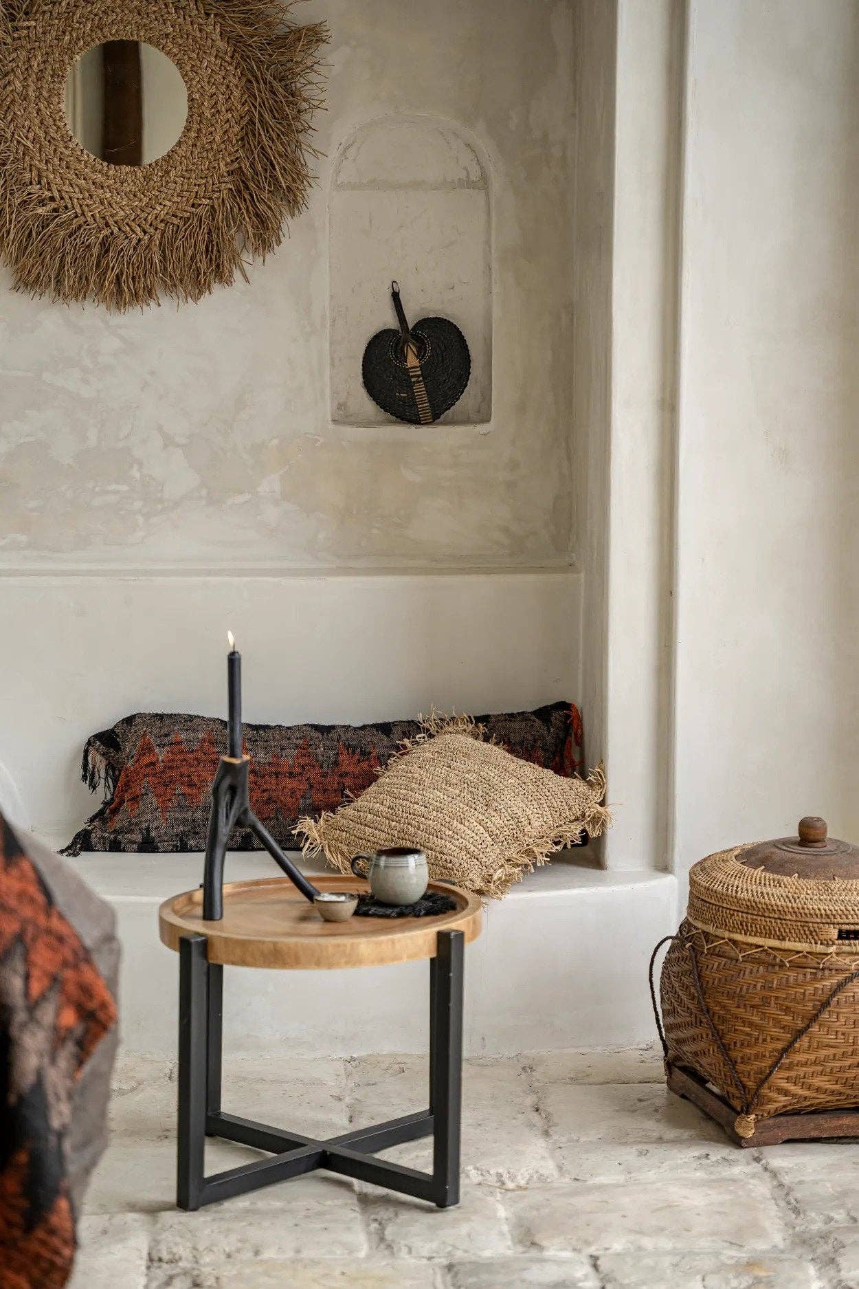 Bazar Bizar Living – Suporte de vela por atacado – Suporte de Velas Triplo em Forma de Galho - Preto2