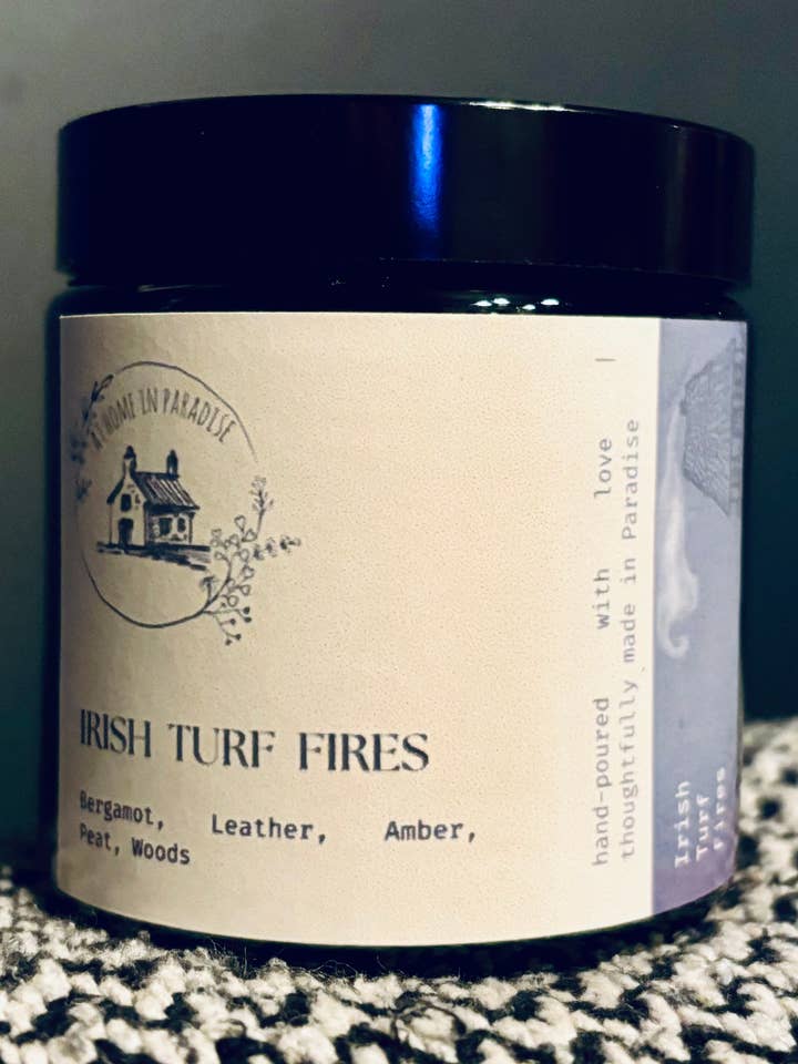 Irish Turf Fires Candle for wholesale by At Home In Paradise