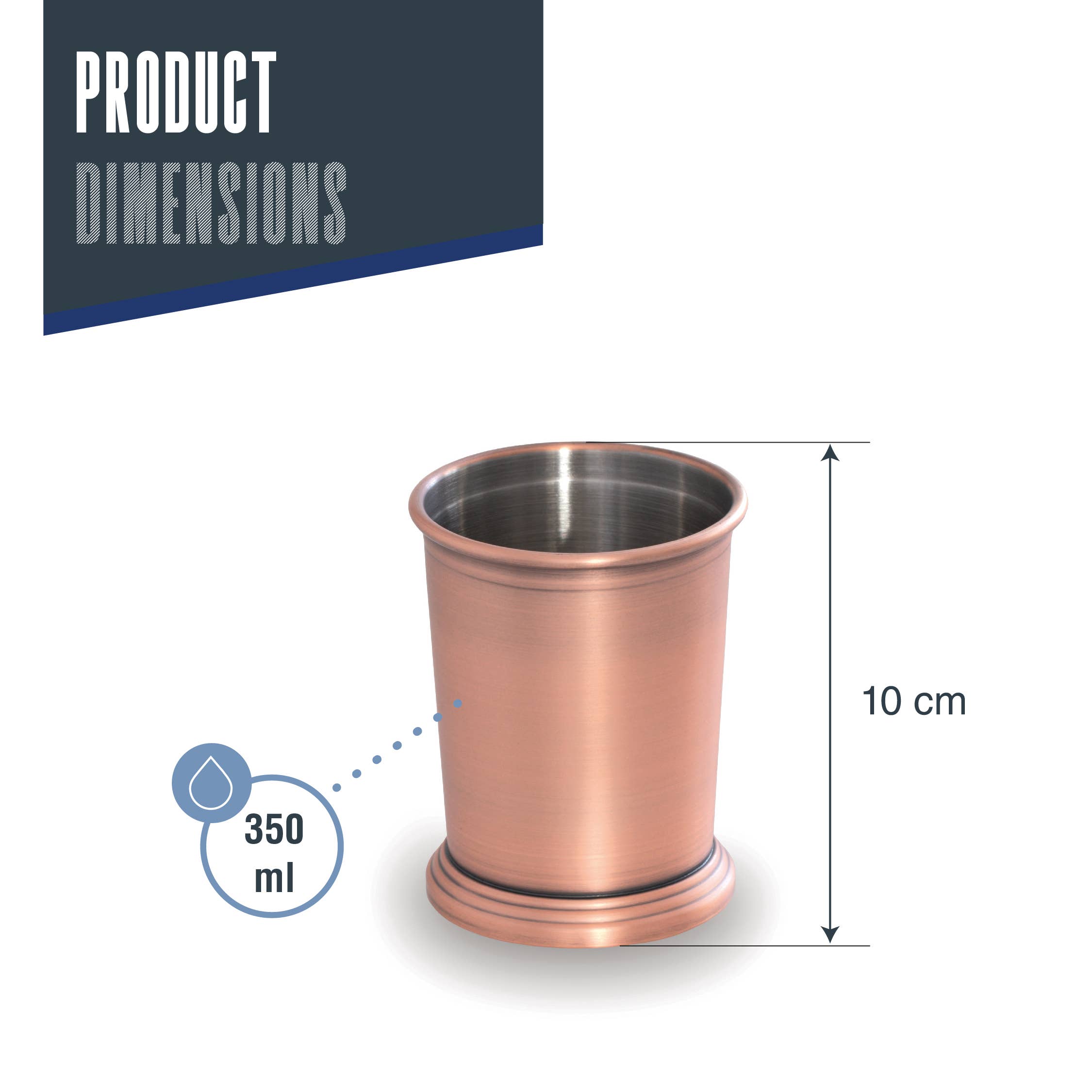 LACOR MENAJE PROFESIONAL S.L. - Wholesale Cocktail/Liquor Glass - Julep Mug Glass 350Ml4