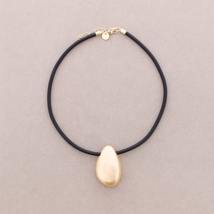 La Cuerda De Sol - Wholesale Snap Jewelry - Metal Drop Pendant Choker