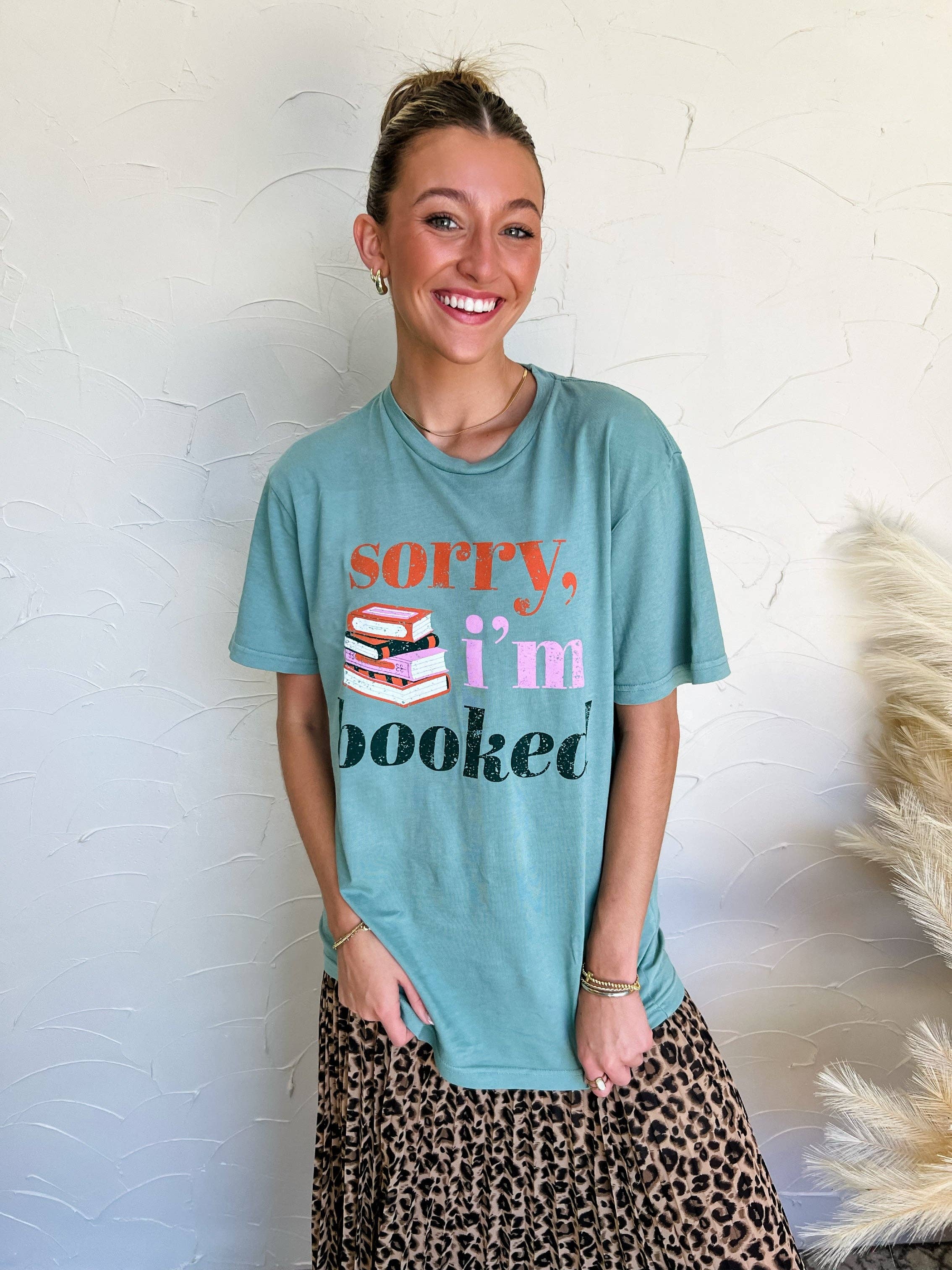Pierce + Pine - Wholesale Screen Printed T-Shirt - Women's - Sorry I'm Booked4
