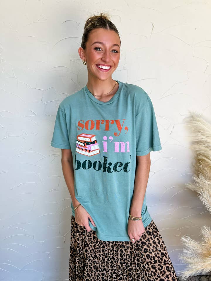 Pierce + Pine - Wholesale Screen Printed T-Shirt - Women's - Sorry I'm Booked4