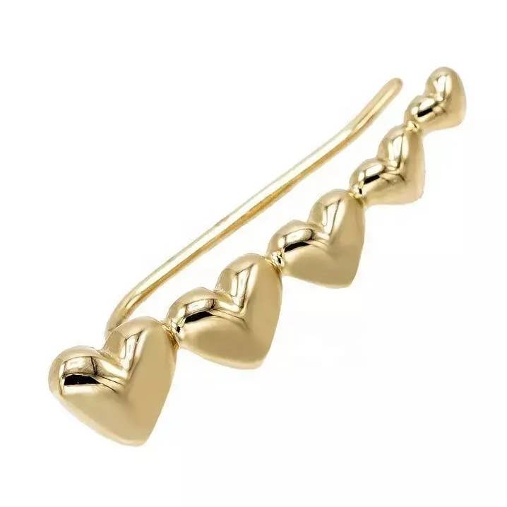 HEART EAR CLIMBER for wholesale by Frank Designs Jewelry, LLC