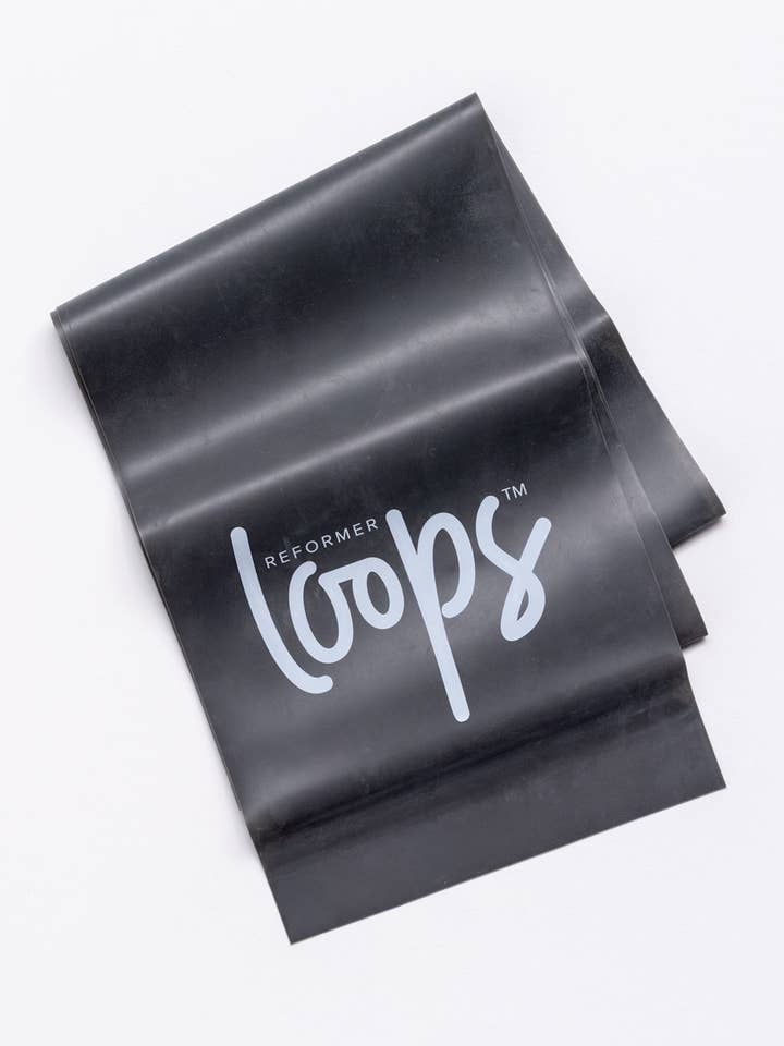 Latex Resistance Band Charcoal for wholesale by Reformer Loops