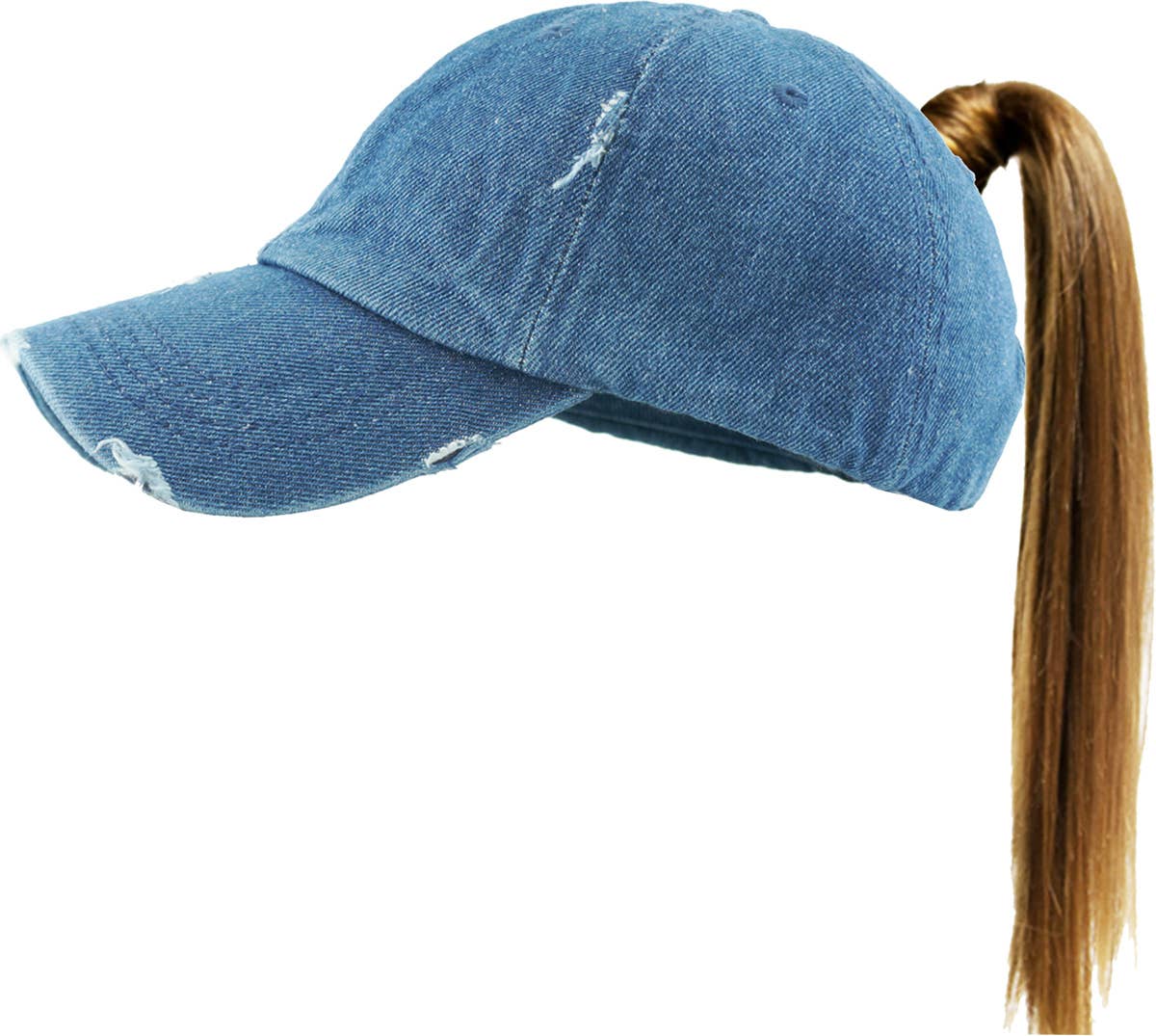 KBETHOS - Wholesale Ponytail Cap - Women's - Ponytail Washed Distressed Cotton Cap70