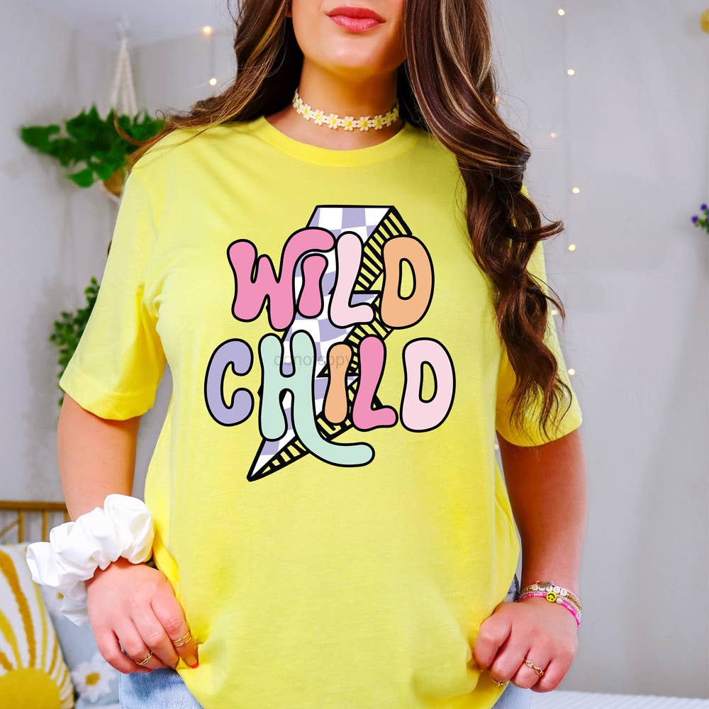 Trendy Transfers – wholesale Sublimation transfer – Retro Wild Child Bolt DTF Heat Transfer1