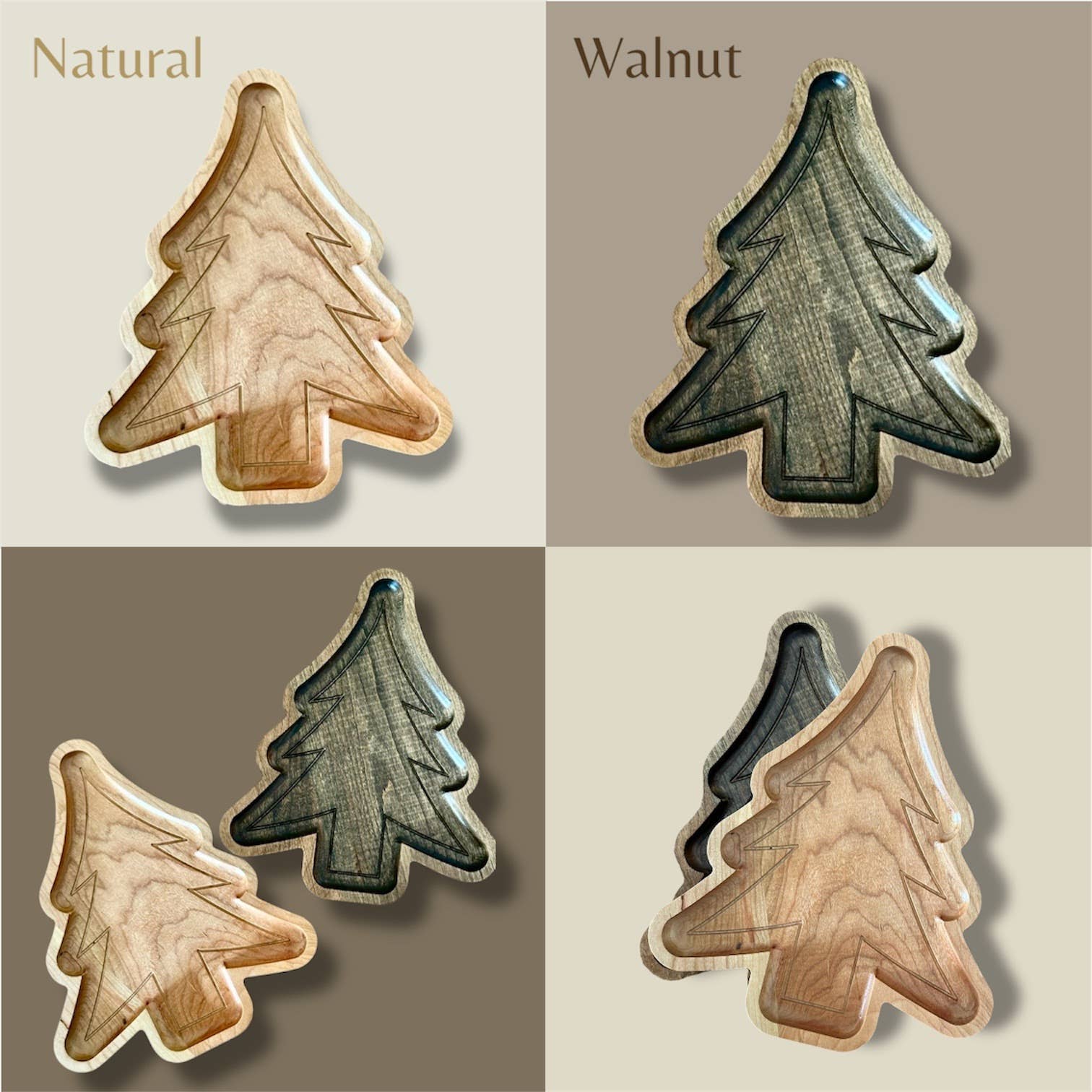 Third Eye Creation Company – Engroshandel Pyntebakke – Juletræsserveringsbakke, Mælk- og småkagebræt1