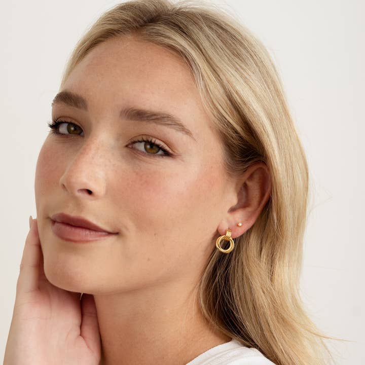 Sami Jewels - Vente Créoles - Boucles d'oreilles anneau noué6