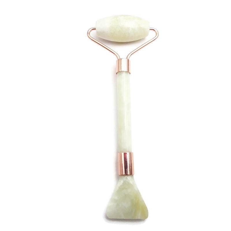 CRCBEADS - Wholesale Face/Beauty Roller - Face Massage Roller /w Scraper Rose Quartz Jade Tiger's Eye Lapis Amethyst 5.5"1