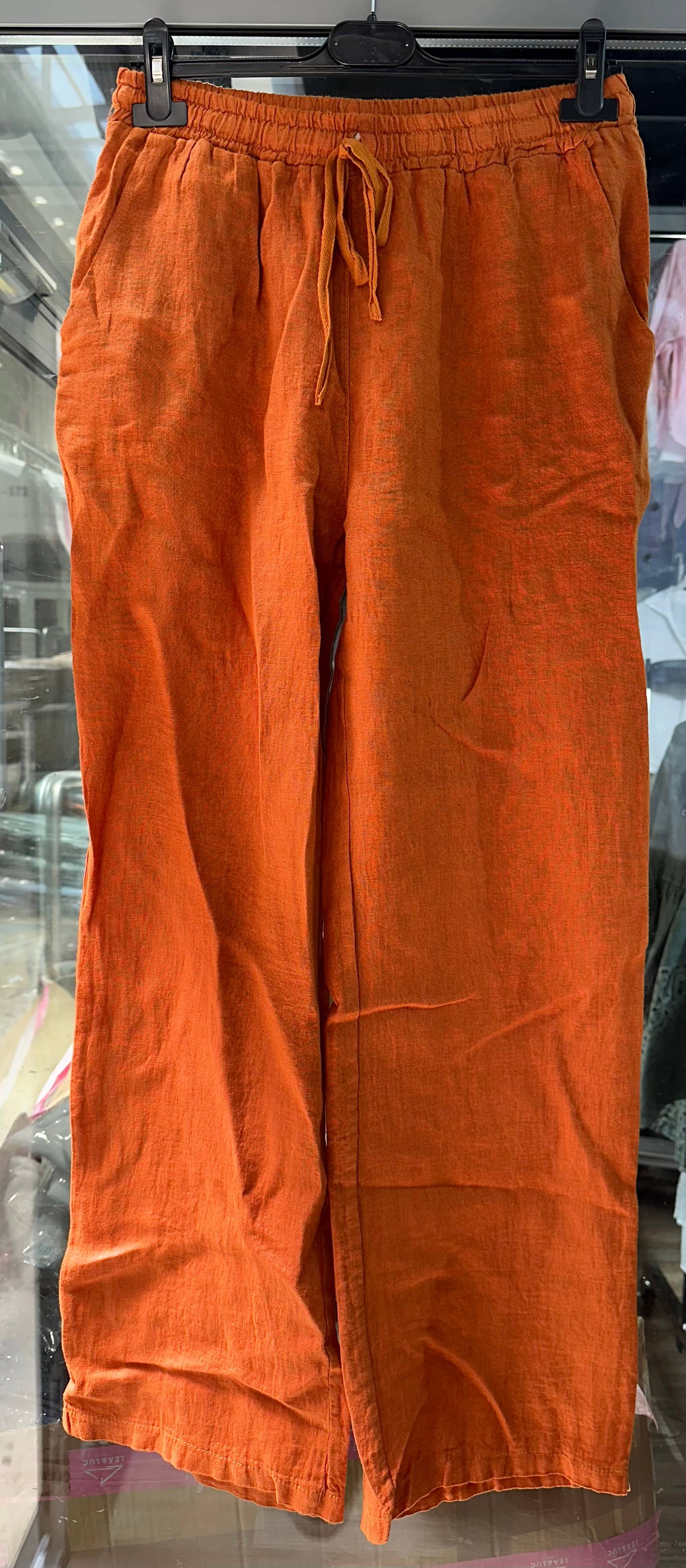 LÉA & LUC - Vente Pantalon – femme - Pantalons en 100% lin REF. 3013219