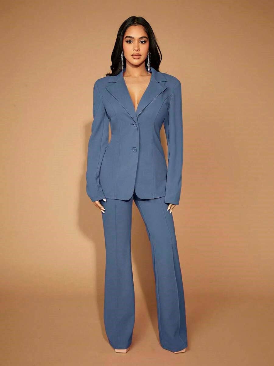 Suhkasana - Vente Pantalon – femme - Pantalon droit taille haute | Pantalon de travail pour femme39