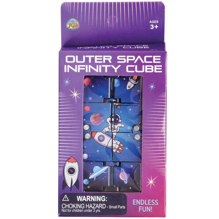 US Toy Company - Wholesale Fidget Toy - Kids - Outer Space Infinity Cube 12-unit case pack1