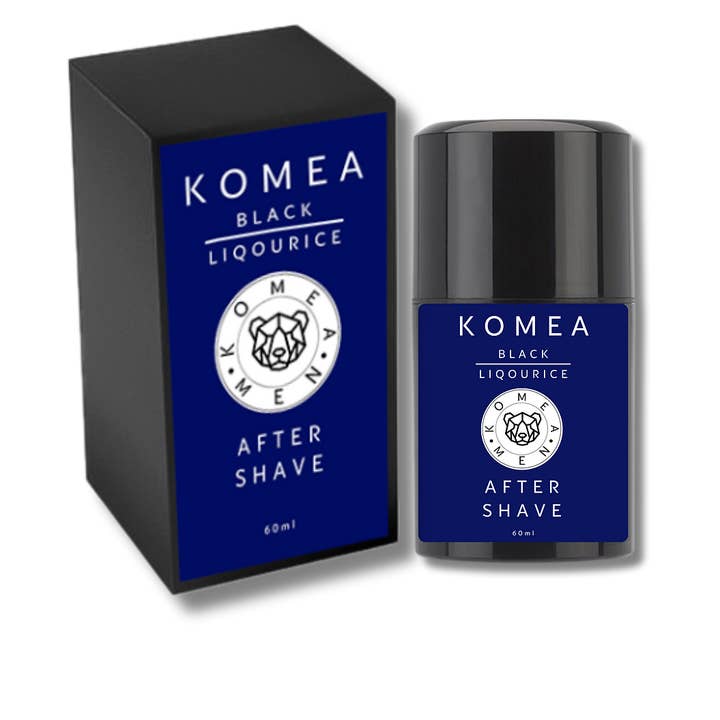 KOMEA Soothing Organic Black Liqourice After Shave 60ml for wholesale by Ihana Luonto Pro