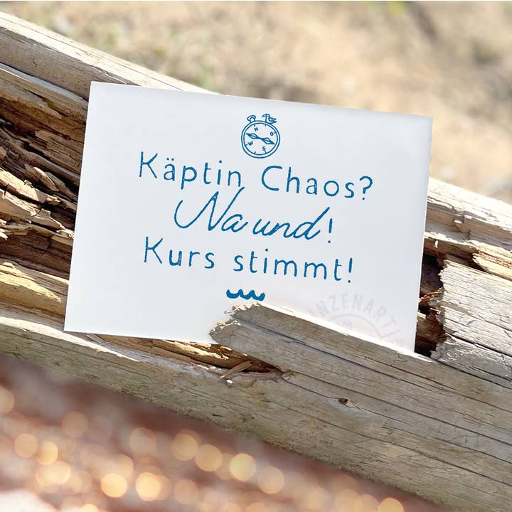 Carte postale "Cap correct" | Dicton motivant Mer du Nord pour la vente par Prinzenart