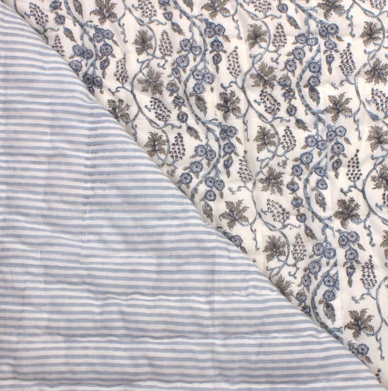 Fabricrush - Vente Courtepointe - Plaid en coton imprimé au bloc 100 % coton fait main - Couverture de Pâques3