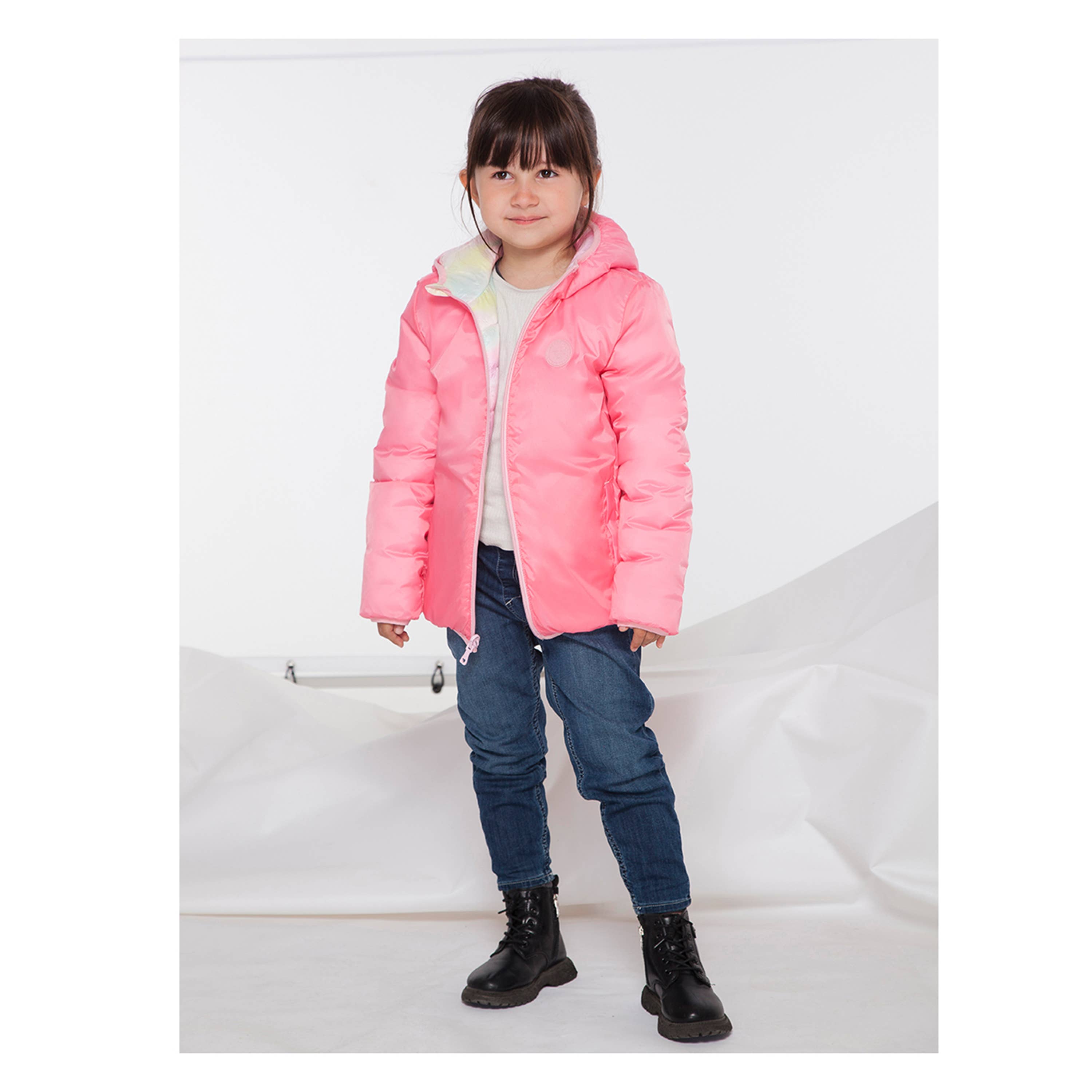 Rokka & Rolla - Wholesale Puffer Jacket - Kids - Girls' Reversible Light Puffer Jacket Coat48