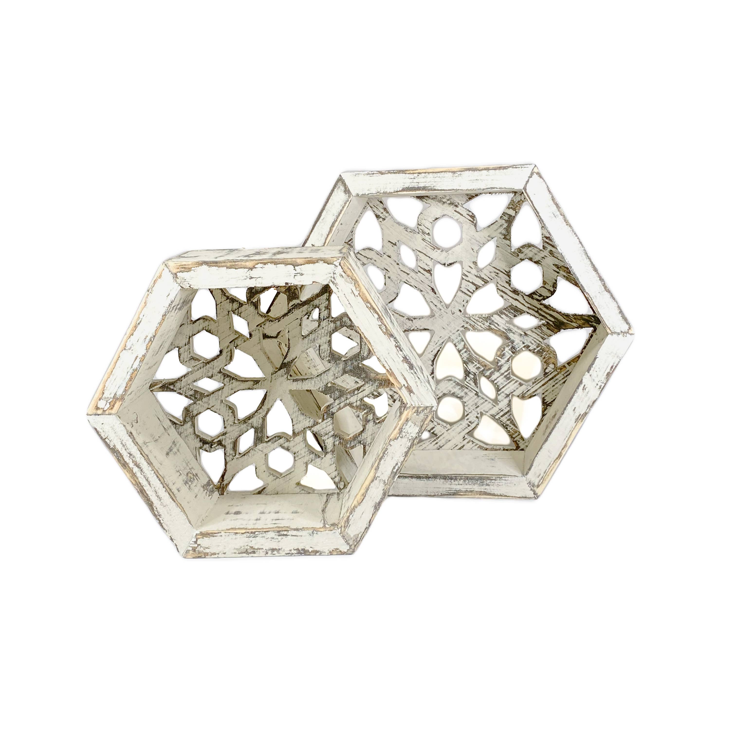 Born in a Barn - Wholesale Wall Mounted Shelf - Honeycomb Floating Shelf #1 Mini1