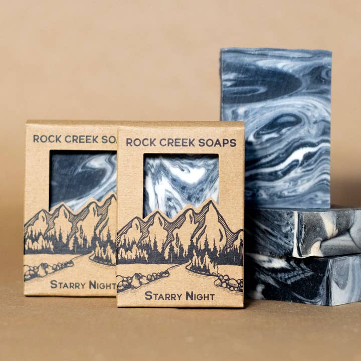 Rock Creek Soaps - Wholesale Bar Soap - Starry Night Bar Soap: Vanilla, Sandalwood & Currants
