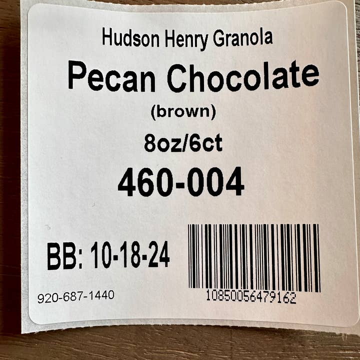 Hudson Henry Baking Co. - Wholesale Granola - Chocolate Pecan Granola - 8oz Bags2