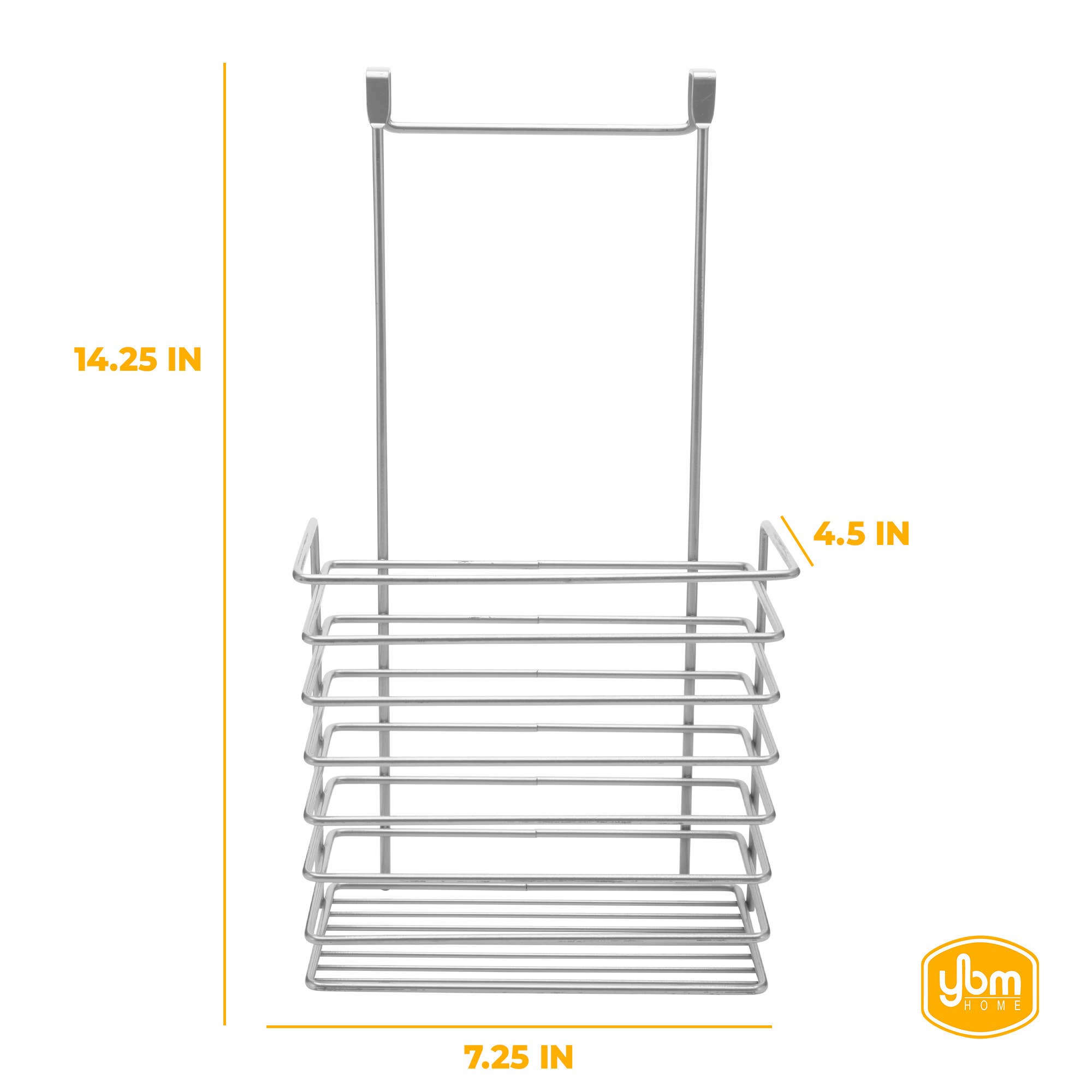 YBM HOME INC. - Vente Rangements/organisateurs de cuisine - Organiseur chromé à placer au-dessus de la porte1