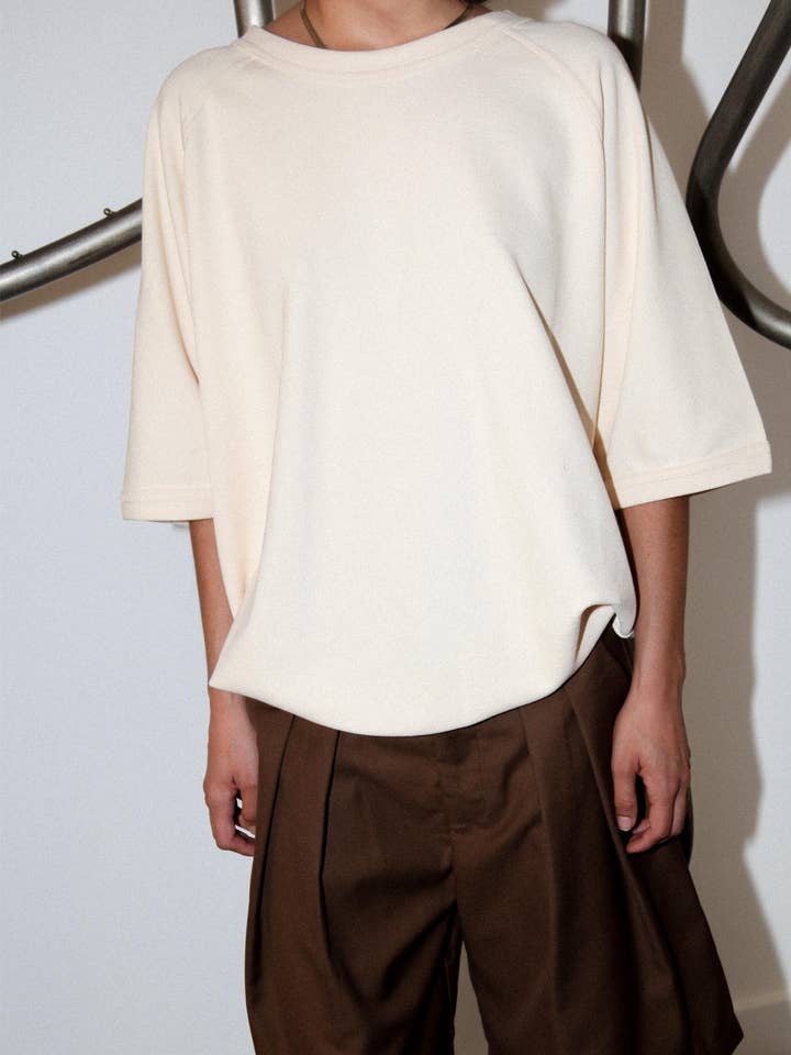 Bruno Sweatshirt in Cream for wholesale by et Tigre