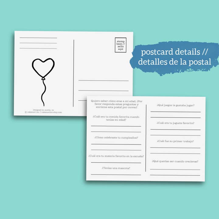 Calamari Inc. – Großhandel Vatertagskarten – Spanische Karte zum Ausmalen für Abuelo mit eingebetteter Postkarte