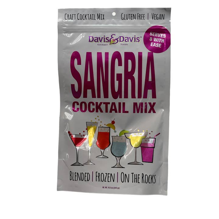 Davis & Davis Gourmet Foods - Wholesale Cocktail mix/syrup - Sangria Cocktail Mix - makes 1/2 Gallon