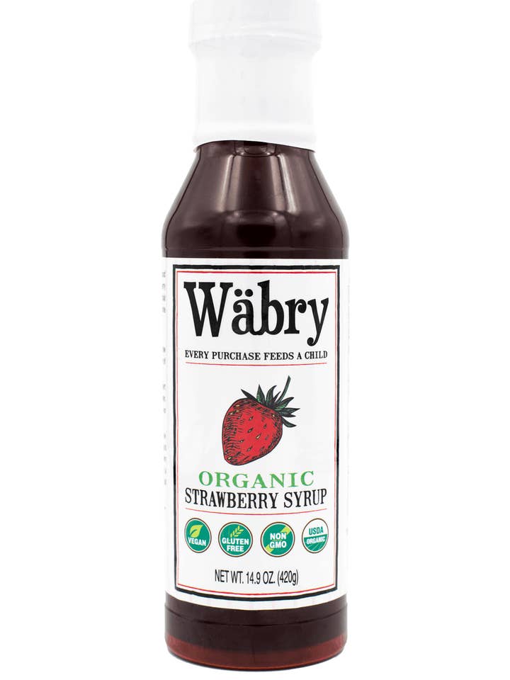 Jordgubbssirap för wholesale av Wabry Organic Syrups