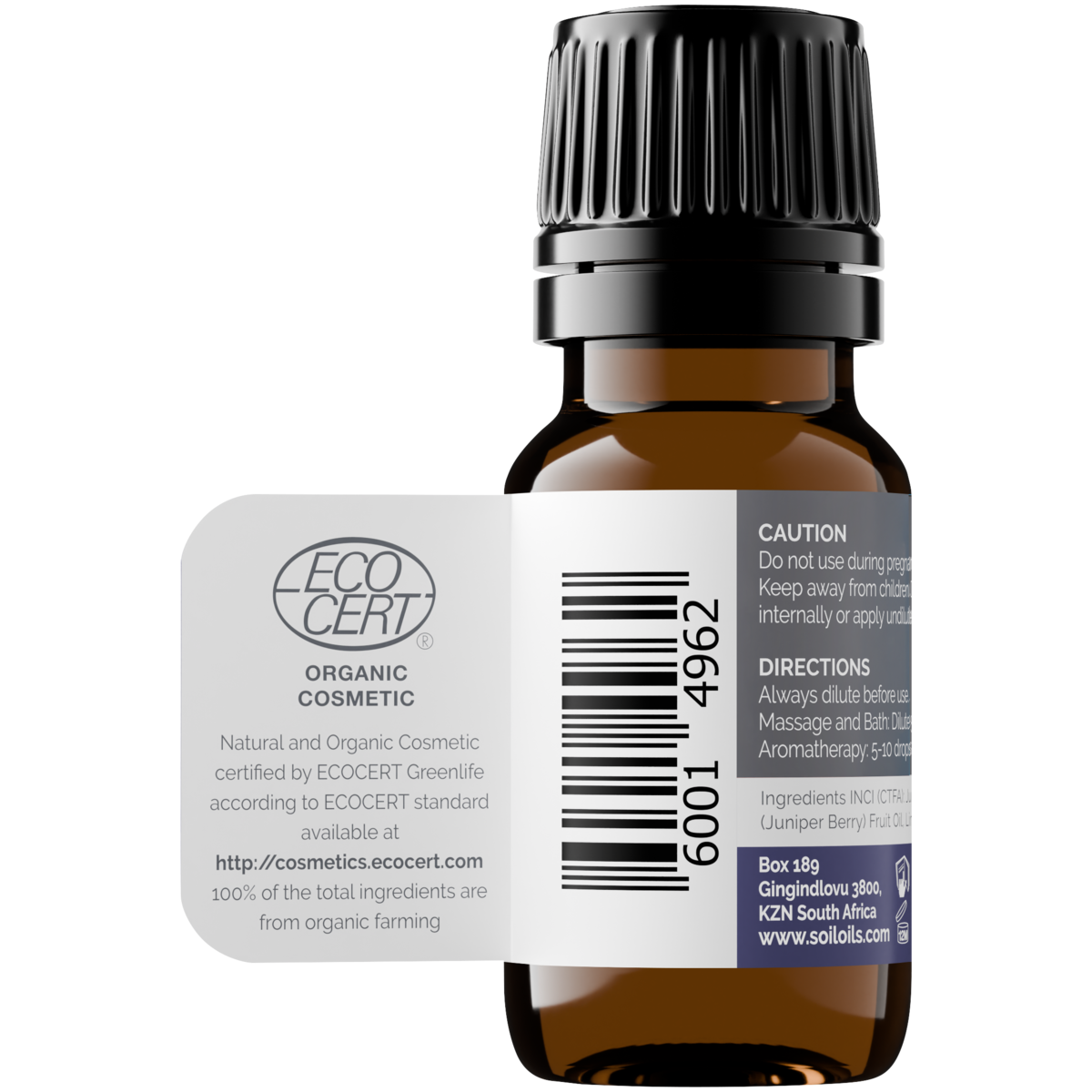 SOiL Organic Aromatherapy and Skincare - Vente Huile essentielle - Huile Essentielle de Genévrier Bio (Juniperis Communis) 10ml2