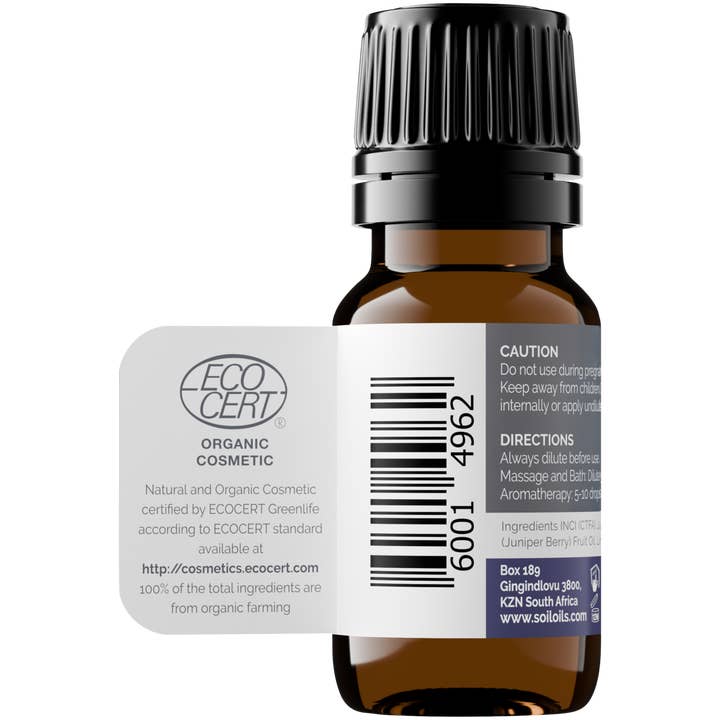SOiL Organic Aromatherapy - Wholesale Essential Oil - Organic Juniper Essential Oil (Juniperis Communis) 10ml2
