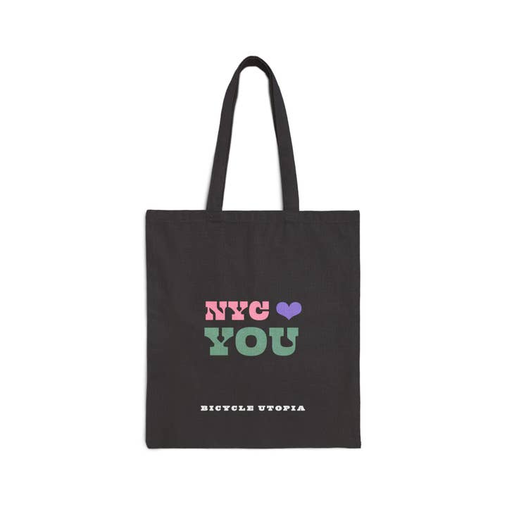 NYC ❤️ You Tote Bag – Engelska | Invandrarsolidaritet för wholesale av Bicycle Utopia