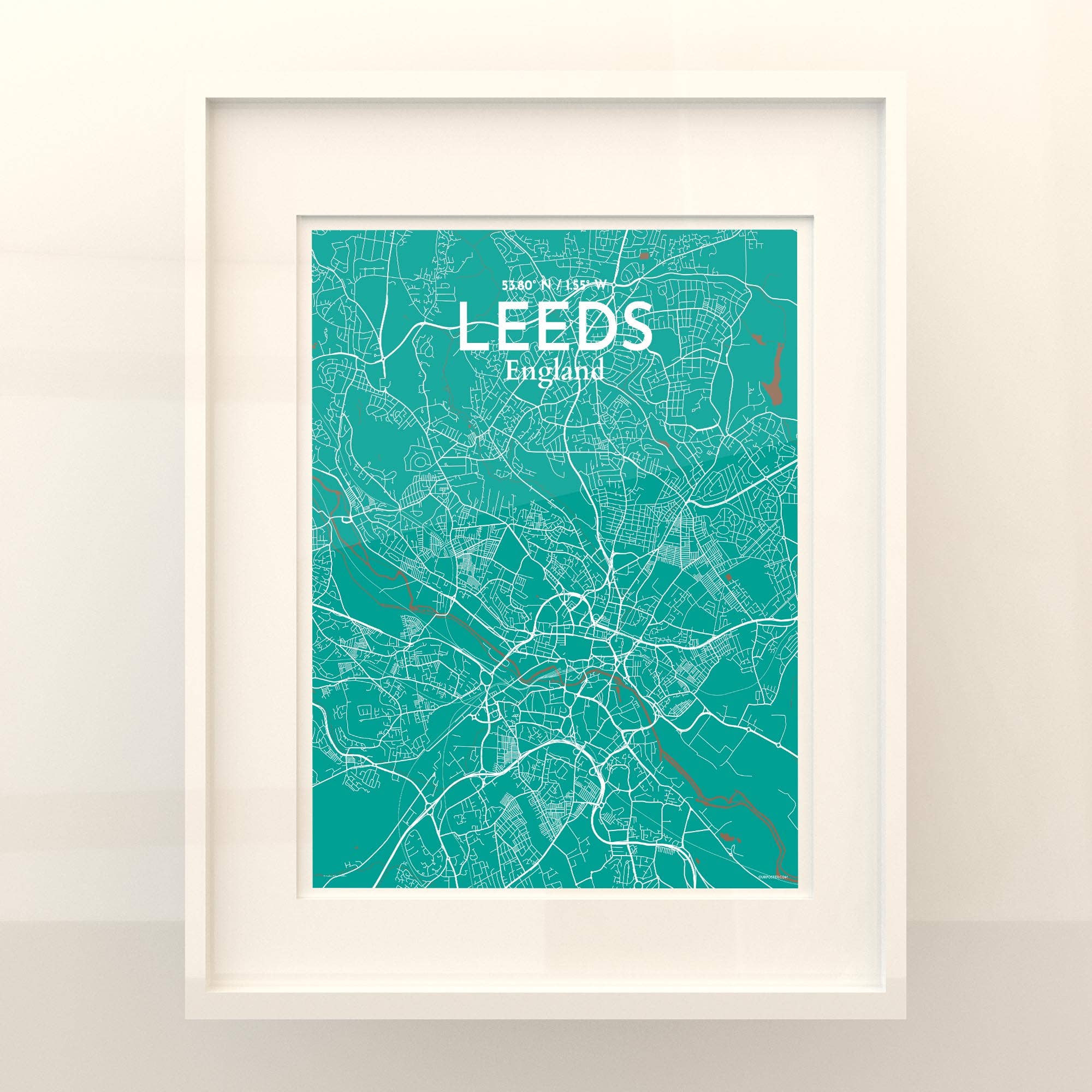 OurPoster.com – wholesale Poster – Leeds karta affisch93