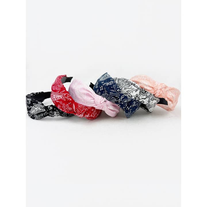 MIX COLOR All Year Long Bandana Knot Hairband for wholesale on Faire3