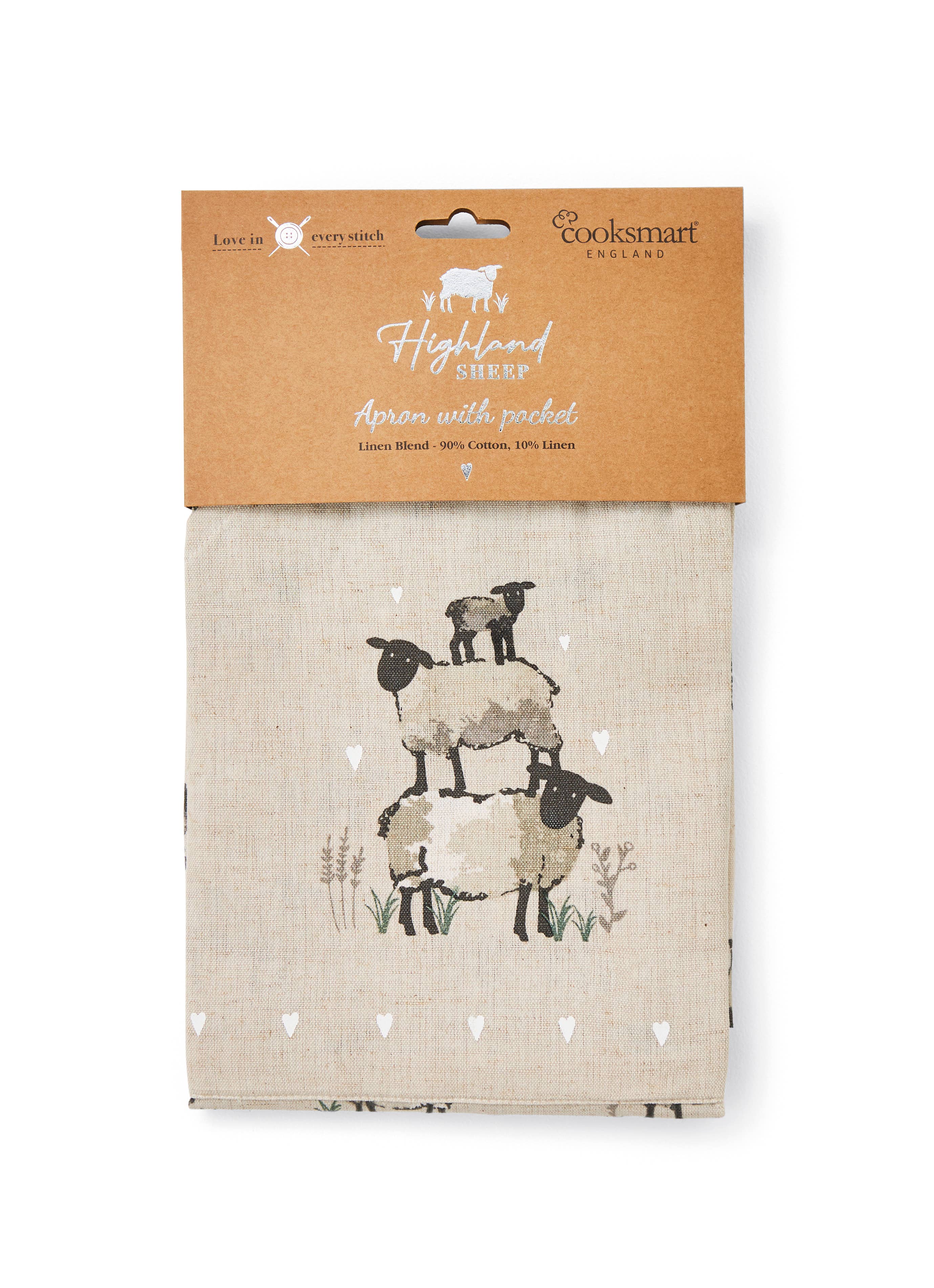 Beige Apron Highland Sheep for wholesale on Faire0