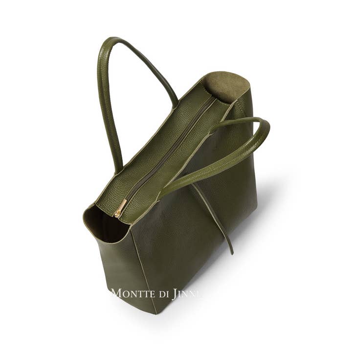 MONTTE DI JINNE – Engroshandel Tote bag - Dame – Italiensk håndlavet ægte læder overdimensioneret tote taske11