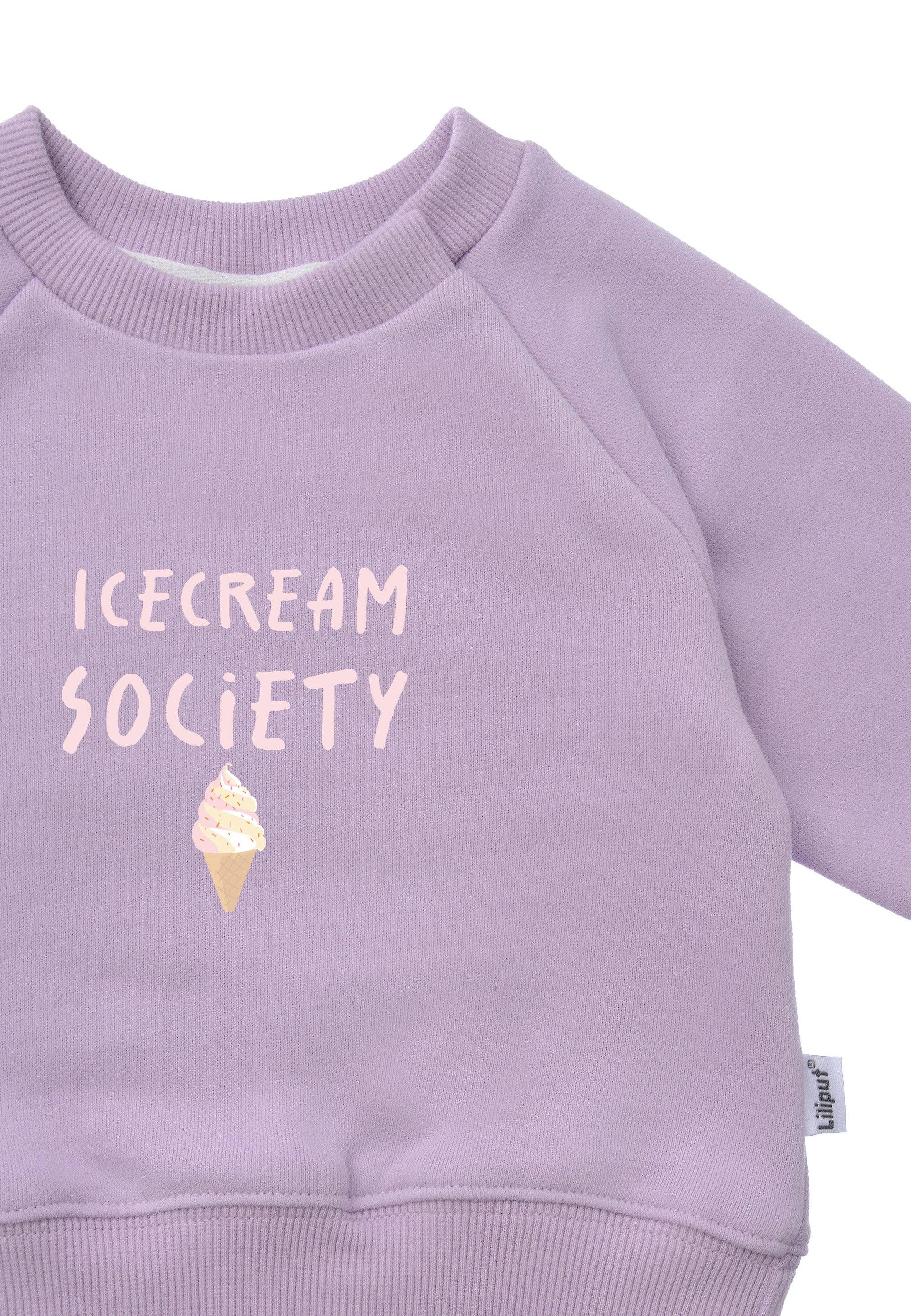 Liliput - Vendita all'ingrosso Felpa - Bambini - Felpa lilla con stampa "Icecream Society"5