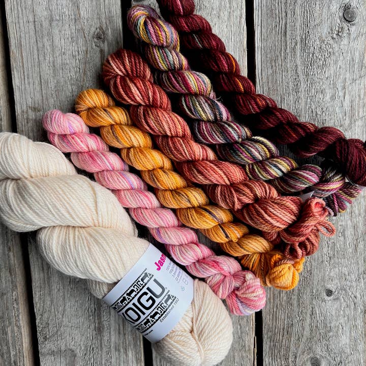 Koigu Wool Designs - Wholesale Knitting/Crochet Supplies - Vestiges Shawl Yarn Packs10