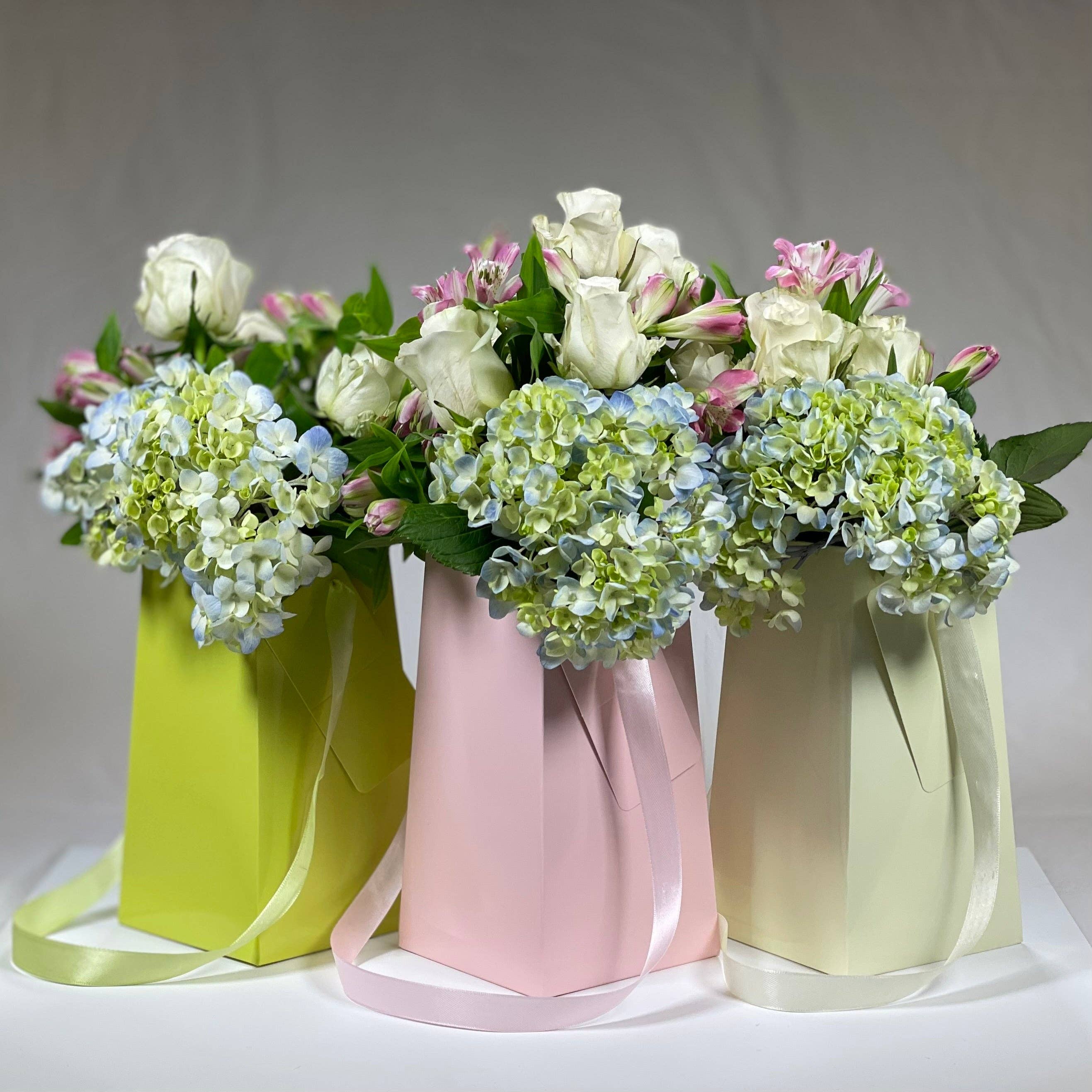 FlowerBox.com - Vendita all'ingrosso Vasi - Vaso in carta Soft Pink FlowerBox riciclabile e impermeabile4