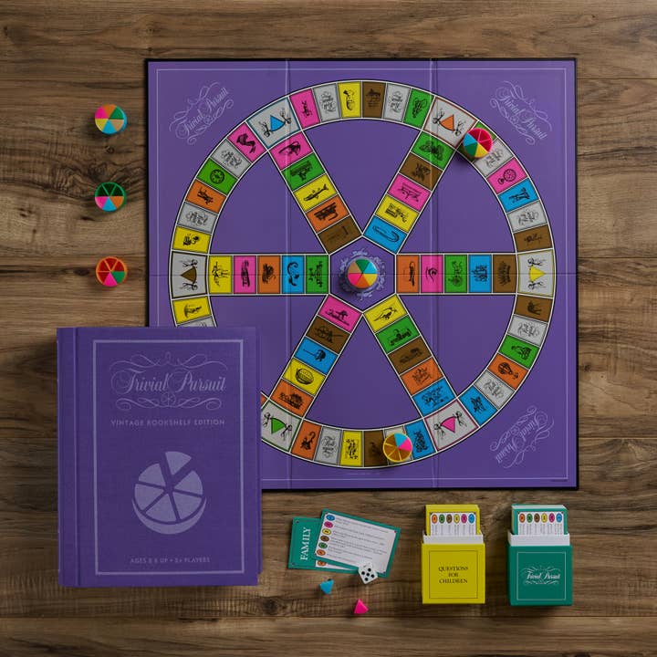 WS Game Company - Wholesale Board Game - Trivial Pursuit Vintage Bookshelf Edition