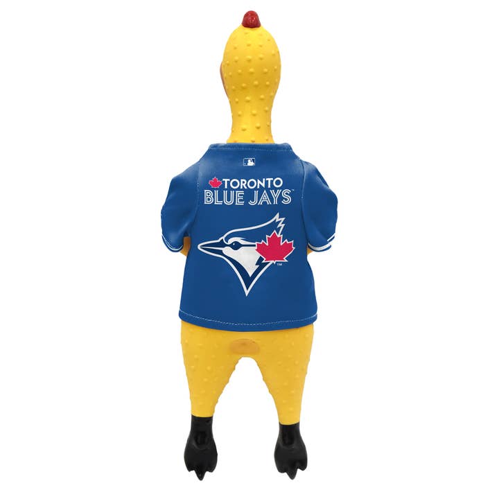 Little Earth Productions - Wholesale Pet Toy - Cat/Dog - MLB Toronto Blue Jays Team Rubber Chicken Toy1