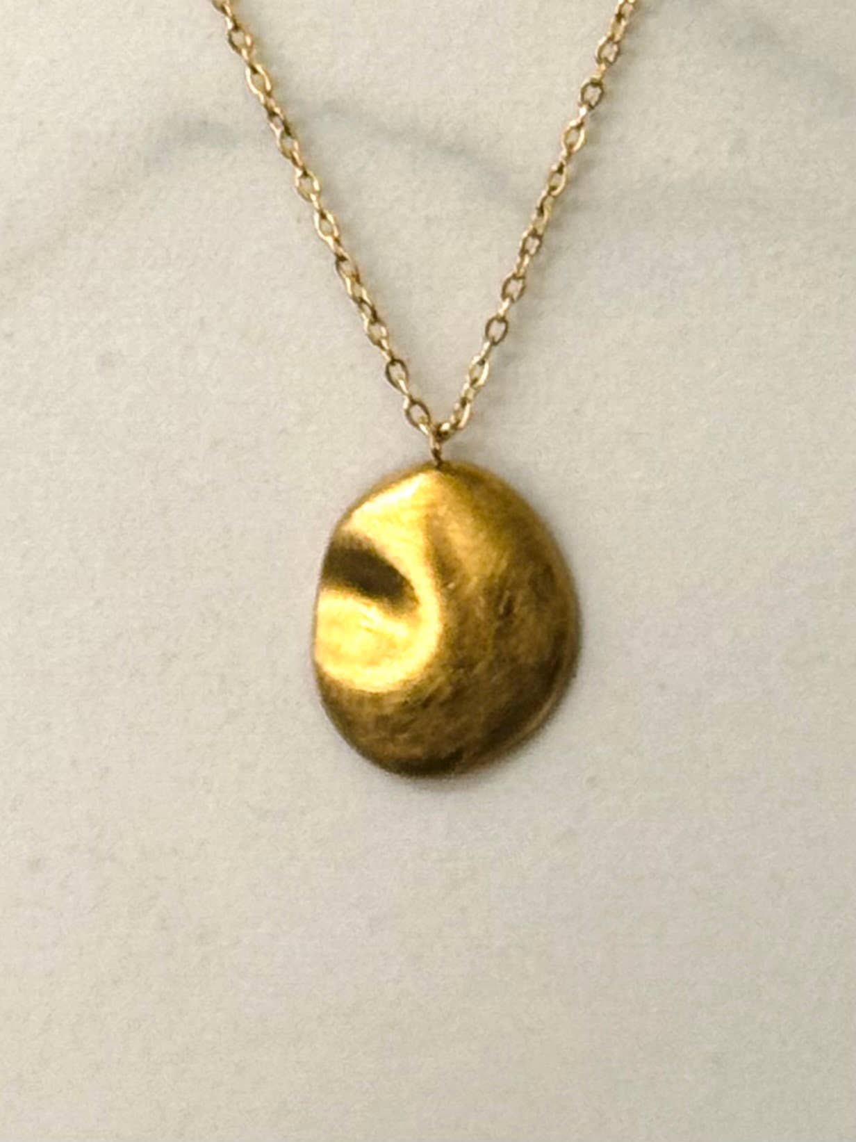 Cassette Barcelona - Wholesale Pendant/Charm Necklace - Leven Brushed Gold Necklace 1