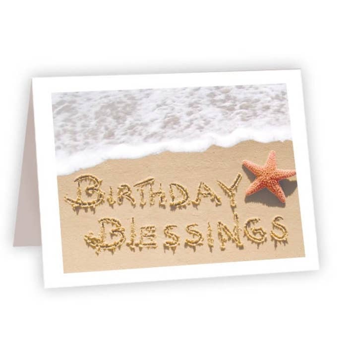 Coastal Cards - Birthday Blessings for wholesale by Ahava River Cards, Books & Decor