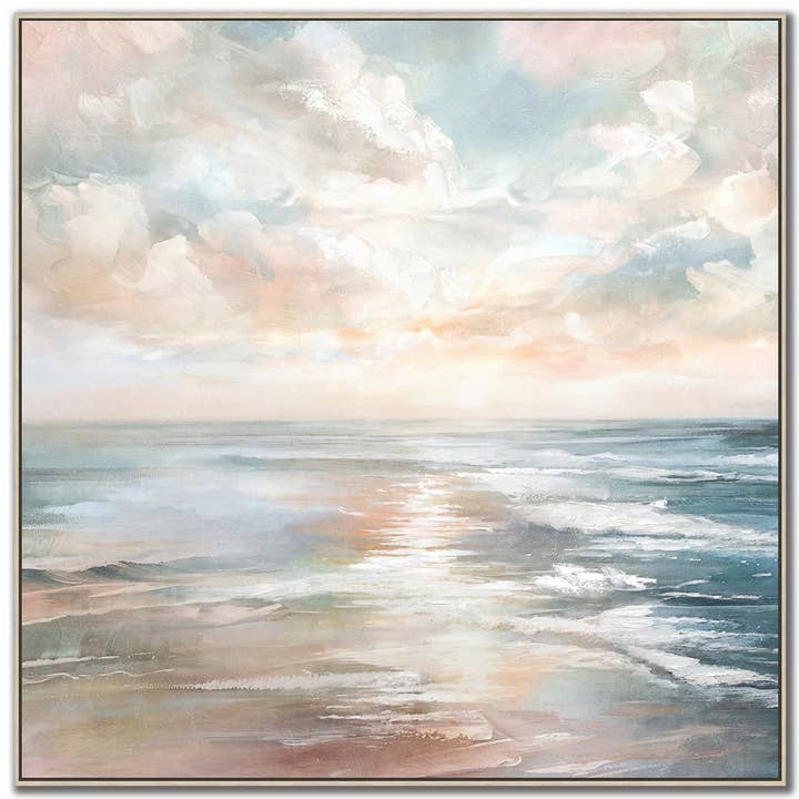 Pastel Seascape Canvas Wall Art for wholesale by Streamline Art