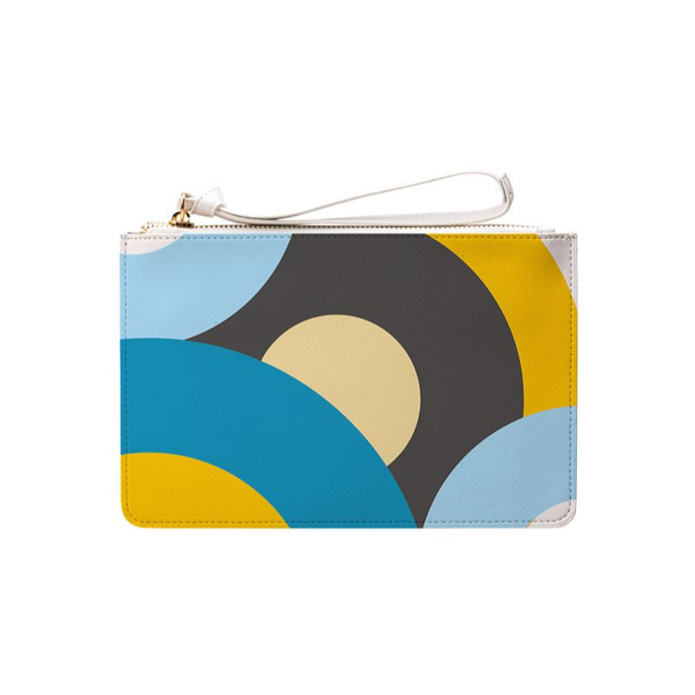 LanRetro – wholesale Clutch bag – women's – Blue Retro Records Clutch Bag1