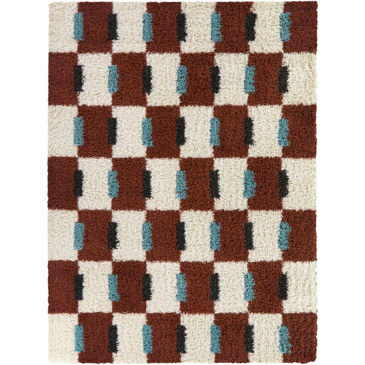 Hammes Checkered Shag Area Rug for wholesale by Balta Rugs