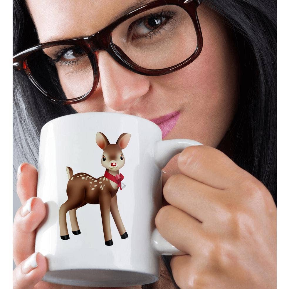 3dRose - Wholesale Coffee Mug - 3dRose, Cute Christmas Doe Deer Illustration, Mug9