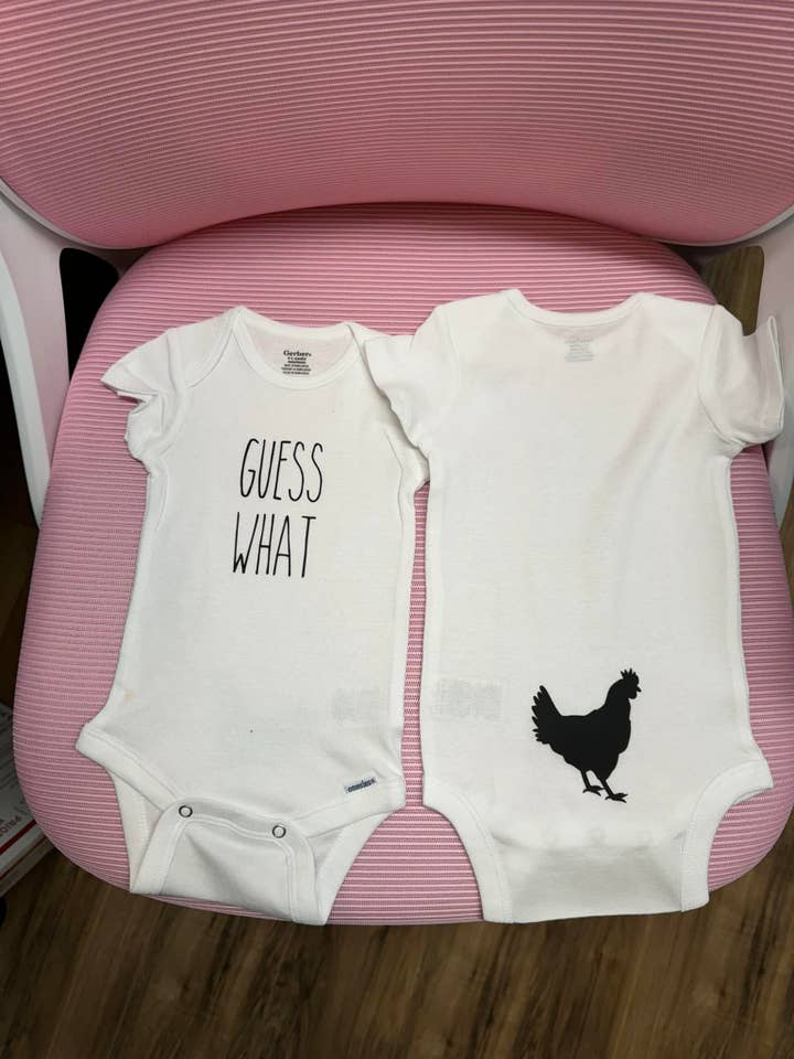 Guess What Onesie for wholesale by Corr Creates