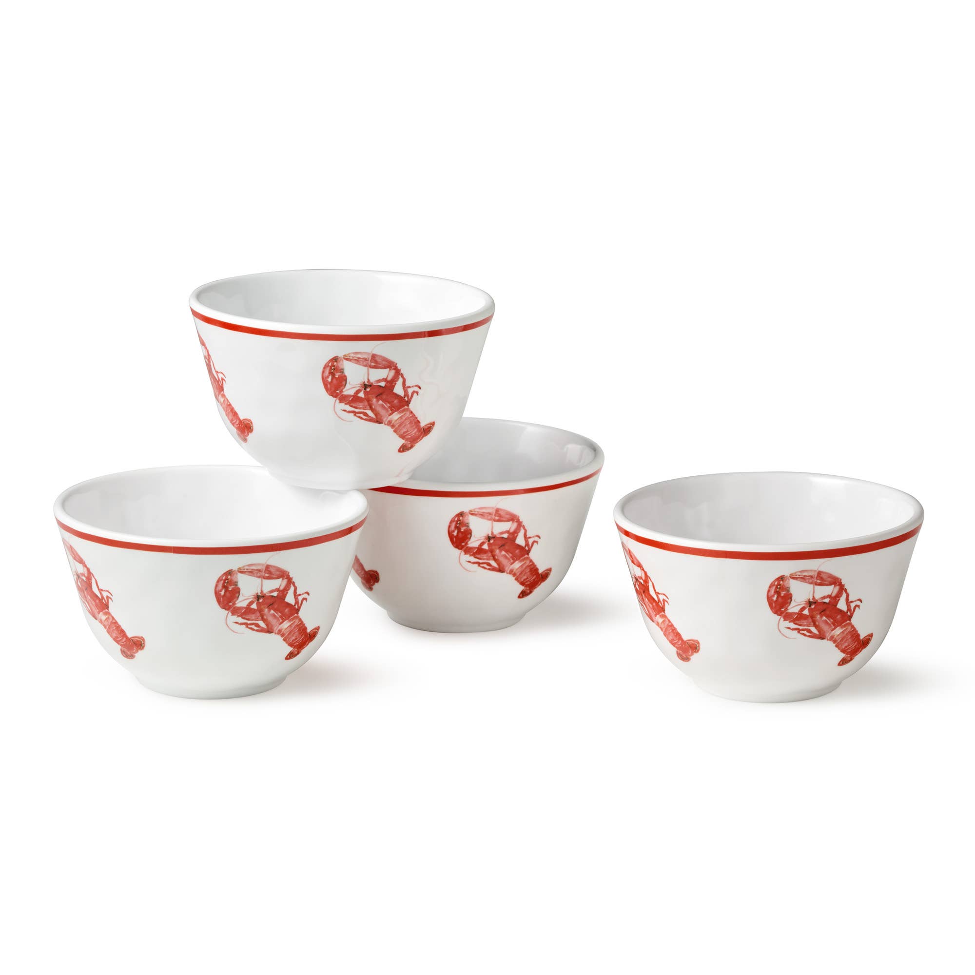 Certified International - Wholesale Condiment/Dip Bowl - Beach House Lobster Set of 4 4in Dipping Bowls1