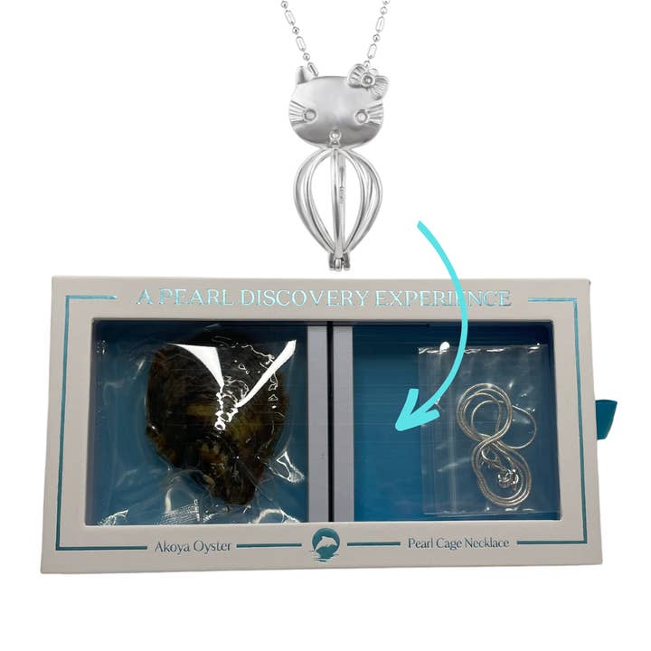Kitty - DIY Oyster and Necklace Box Set for wholesale by Island Pearl Traders